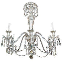 Late Georgian Six Arm Chandelier Attributed to Perry