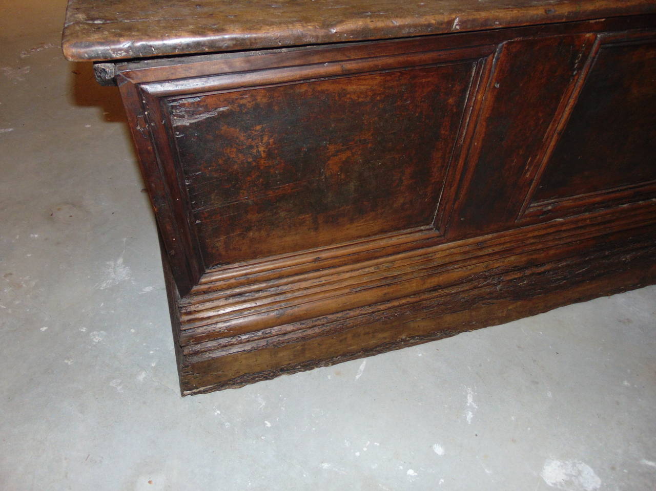 Italian 17th Century Fruitwood Cassone or Chest