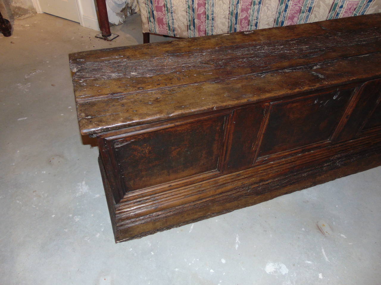 17th Century Fruitwood Cassone or Chest In Good Condition In Essex, MA