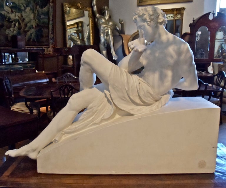 20th Century Pair of Large Scale Plaster Sculptures After Michelangelo's Tomb
