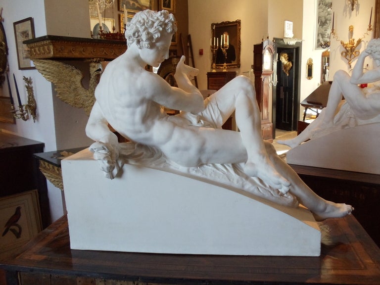 Pair of Large Scale Plaster Sculptures After Michelangelo's Tomb 1