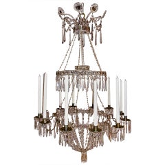 Period Swedish Gustavian Neoclassical Twelve Arm Chandelier