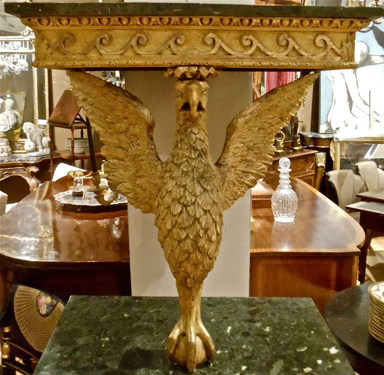 Georgian Pair of Period George II Eagle Console Tables in Manner of William Kent