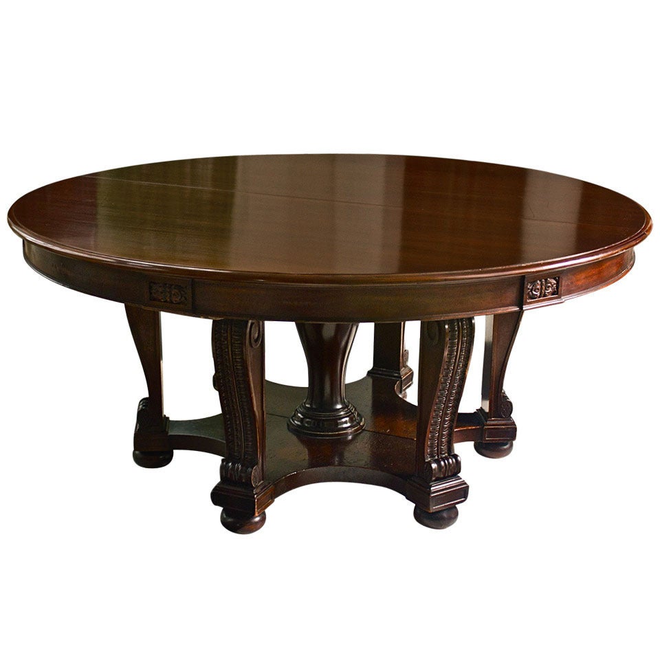 Mahogany Expanding Round William IV Dining Table