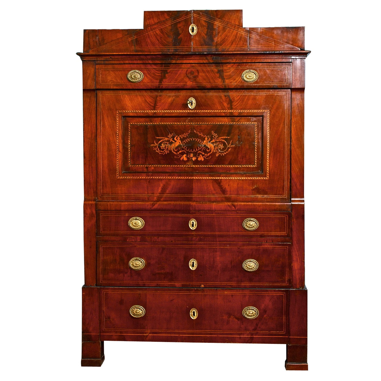 Period Austrian Biedermeier Neoclassical Secretary