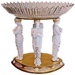 Centre de table en porcelaine biscuit de Sèvres du début du XIXe siècle