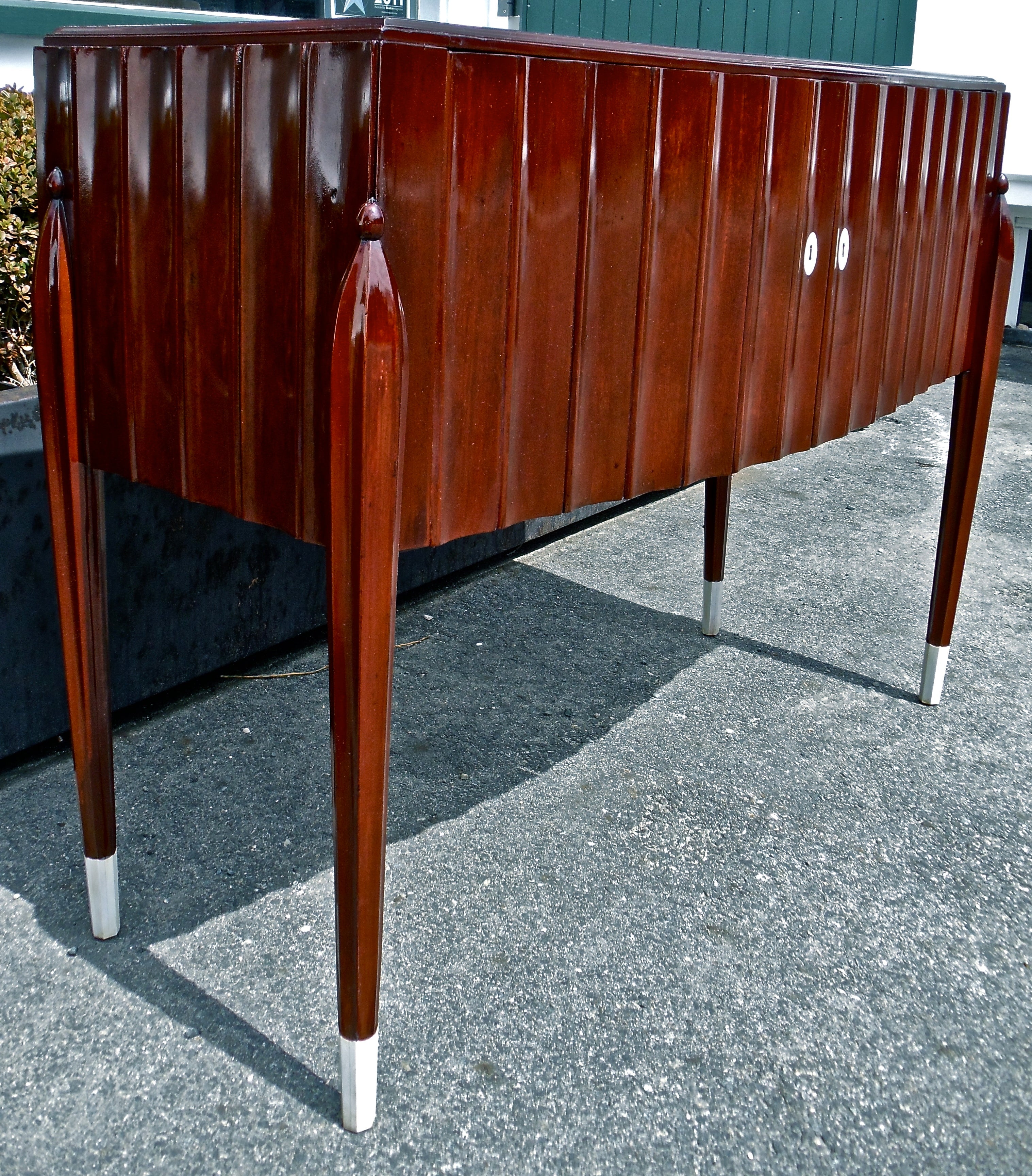 Period Art Deco Mahogany Credenza in Style of Emile-Jacques Ruhlmann