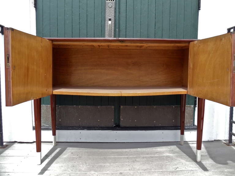 Period Art Deco Mahogany Credenza in Style of Emile-Jacques Ruhlmann 1