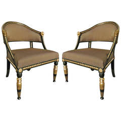 Pair of Period Gustavian Neoclassical Chairs