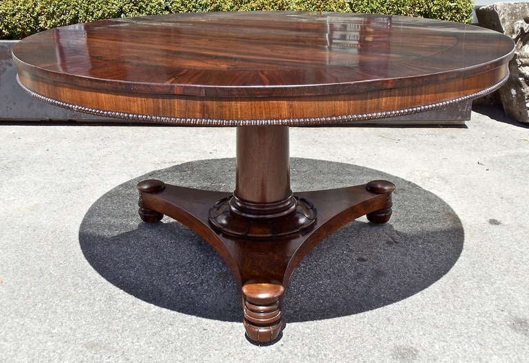 Anglo-Indian 19th Century Anglo Colonial Regency Period Round Center Table