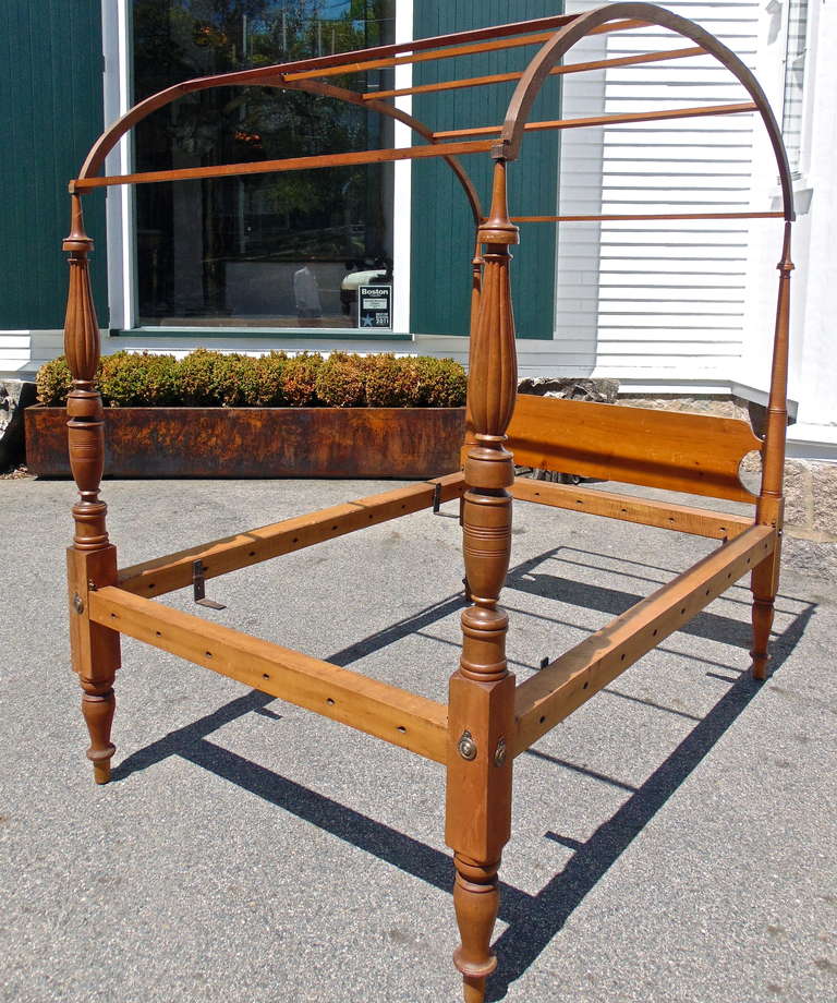maple canopy bed