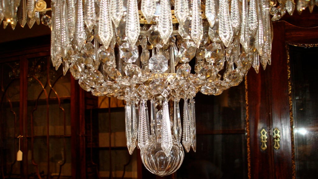 Crystal Louis Philippe Baccarat 6 Light Chandelier