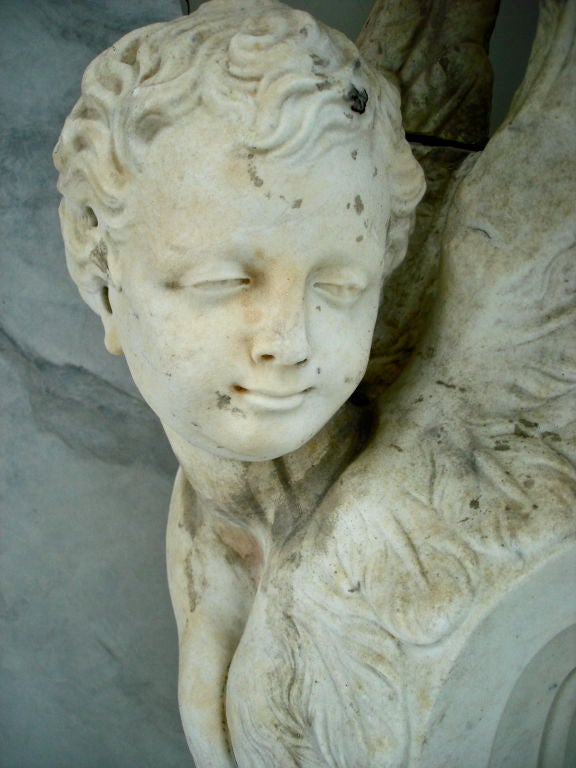 Pair of Massive Period Baroque Marble Corbels 1