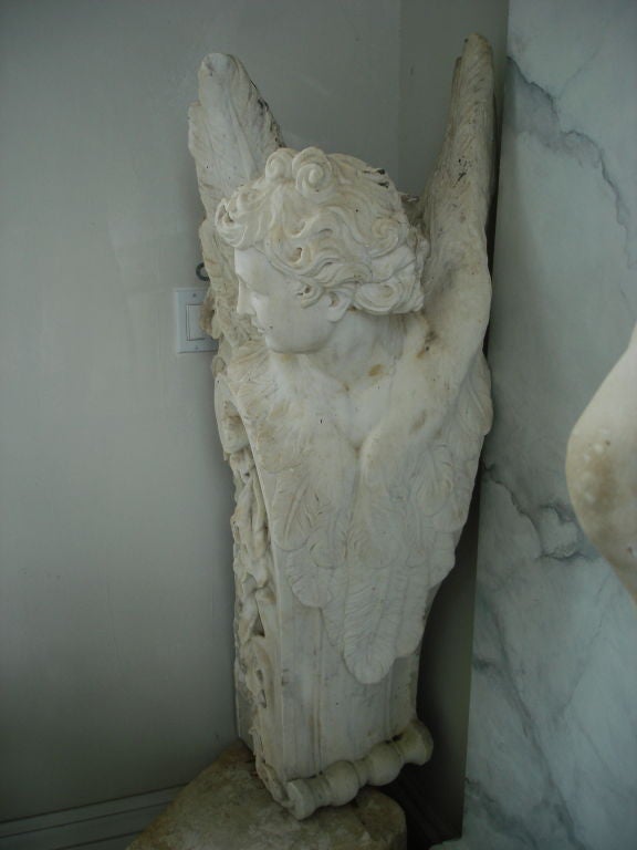 Pair of Massive Period Baroque Marble Corbels 4