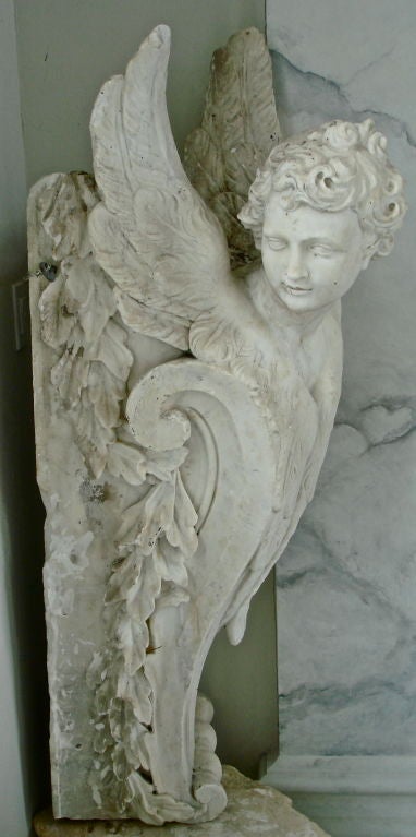 Pair of Massive Period Baroque Marble Corbels 5