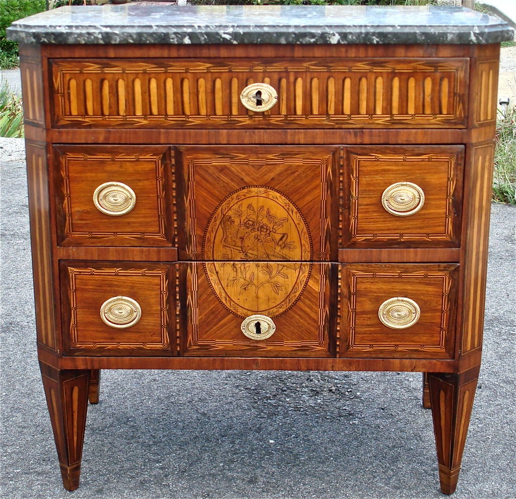 Louis XVI Satinwood Inlaid Small Commode