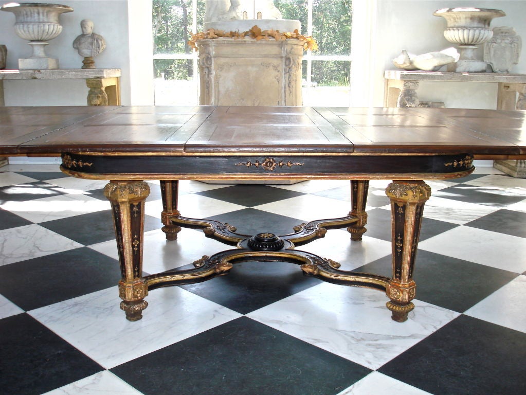 Oak Doris Duke's 18 Ft. Banquet Table from Roughpoint, Newport