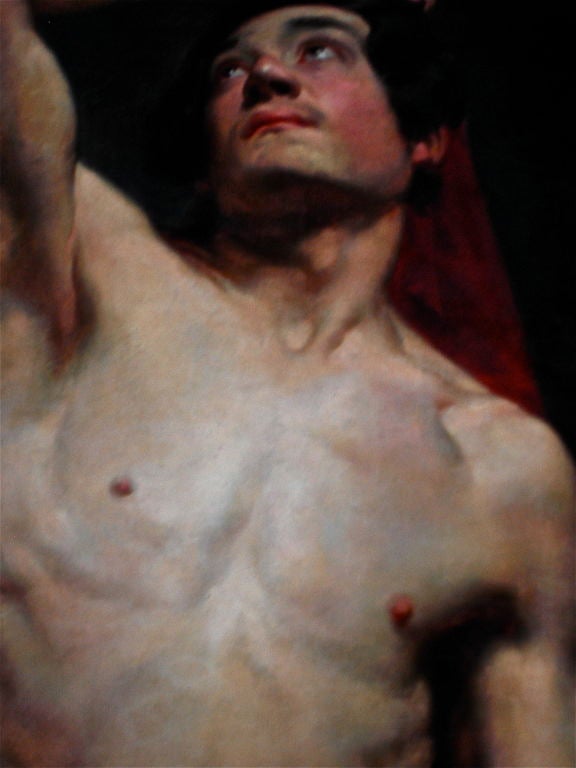 Painting of Semi Nude Male by Antoine Wiertz 2