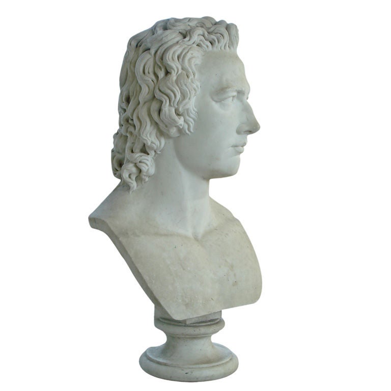 Colossal Marble Bust of John Keats by Christopher Prosperi