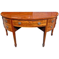 Period George III Demilune Mahogany Sideboard 3