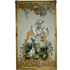 SET OF FOUR 18TH CENTURY LARGE SCALE ENGLISH WALL HANGINGS