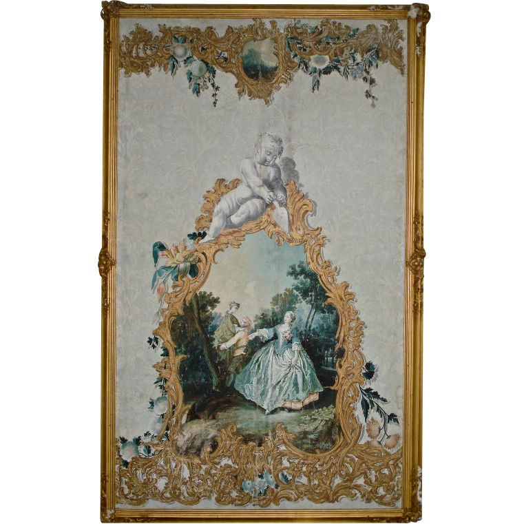 PERIOD LARGE SCALE LATE 18TH CENTURY ENGLISH WALL HANGINGS