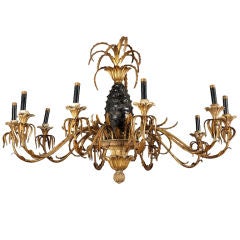 CHARMING TOLE PINEAPPLE CHANDELIER