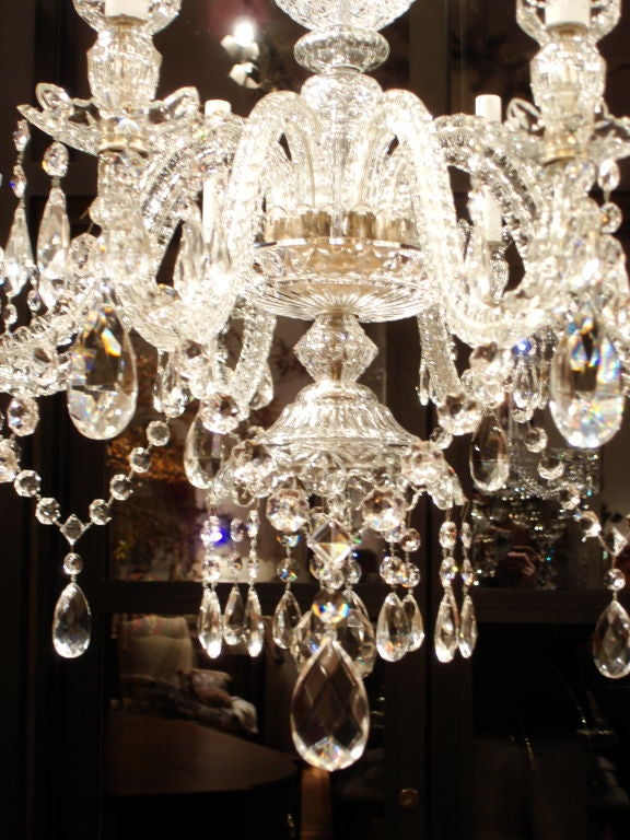 Mid-20th Century Anglo Irish Style Crystal Chandelier
