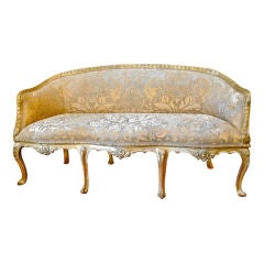 18th Century Italian Gilt Settee Owned By Henry Clay Frick