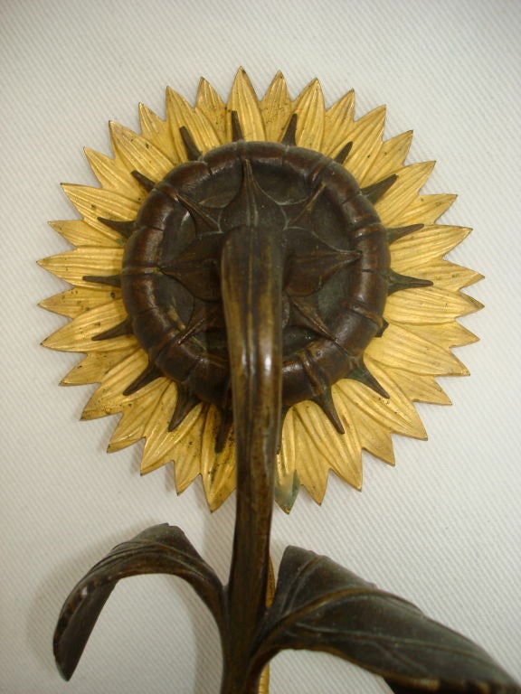 18th Century and Earlier RARE EMPIRE SUNFLOWER CLOCK from the ASTOR'S BEECHWOOD MANSION