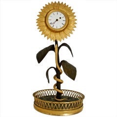 Used RARE EMPIRE SUNFLOWER CLOCK from the ASTOR'S BEECHWOOD MANSION