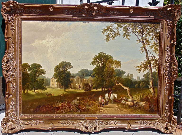Romantic Painting, View of Norton Hall, Northamptonshire by Henry John Boddington