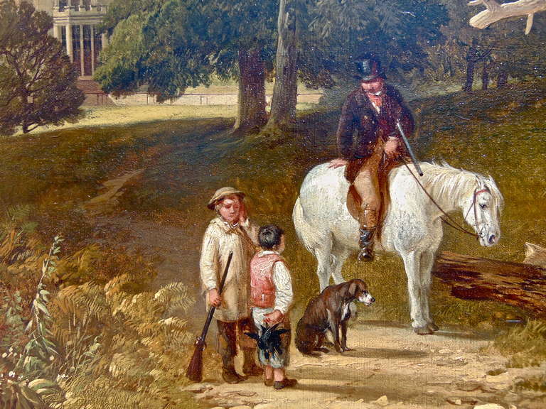 19th Century Painting, View of Norton Hall, Northamptonshire by Henry John Boddington