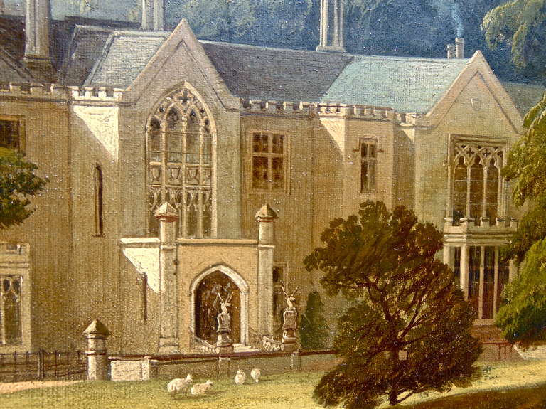 Painting, View of Norton Hall, Northamptonshire by Henry John Boddington In Excellent Condition In Essex, MA