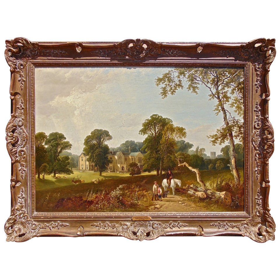 Painting, View of Norton Hall, Northamptonshire by Henry John Boddington