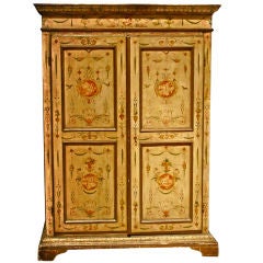 19TH CENTURY FLORENTINE PAINTED ARMOIRE OR CUPBOARD