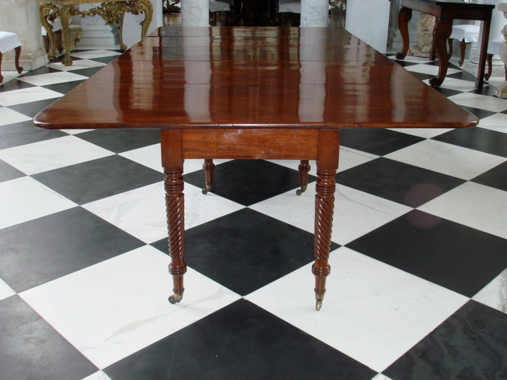 Rare Period English Sheraton Dining Table 1