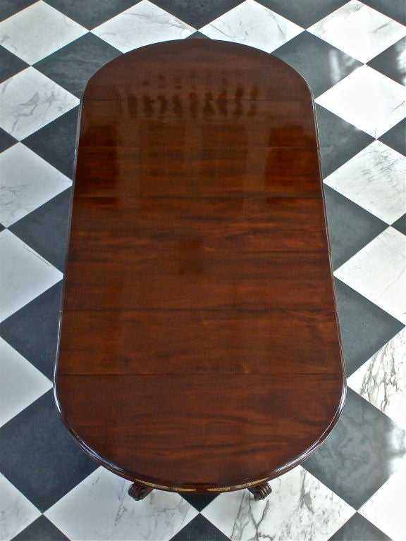 Solid Cuban Mahogany Extending Banquet Table
