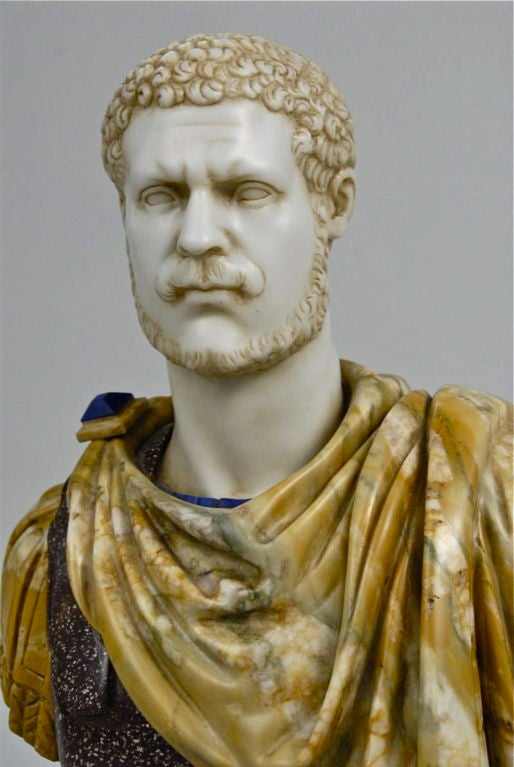 Italian Rare Grand Tour Bust of the Roman Emperor Hadrian