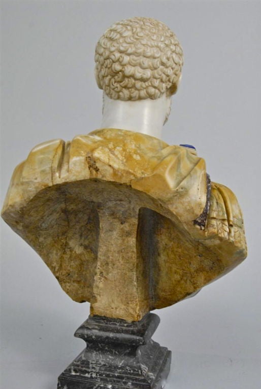 19th Century Rare Grand Tour Bust of the Roman Emperor Hadrian