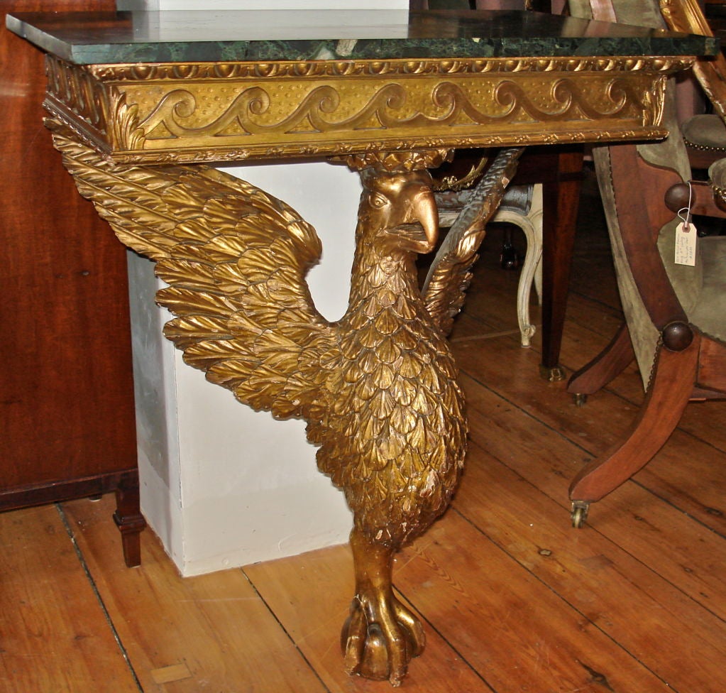 PAIR of Eagle Console Tables in Manner of William Kent