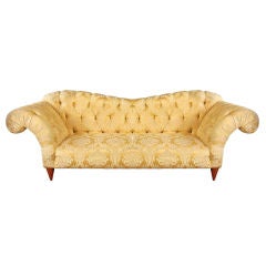 Stylish Mid Century Sofa with Arched Back and Rolled Arms 8