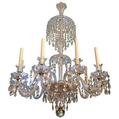 19th Century English Crystal Chandelier 7