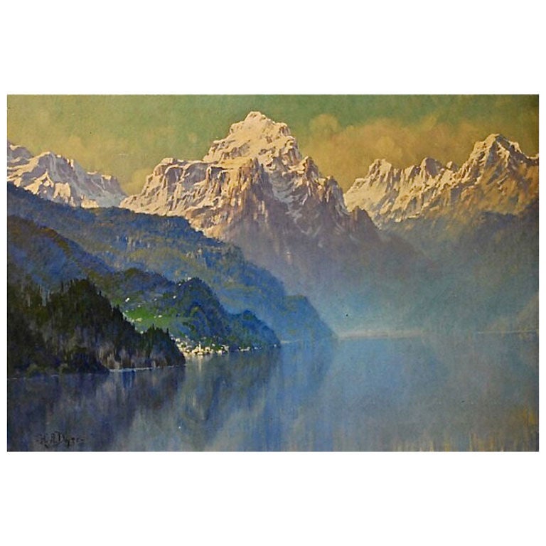 "Lake Como" by Hezekiah Anthony Dyer (American, 1872-1943)