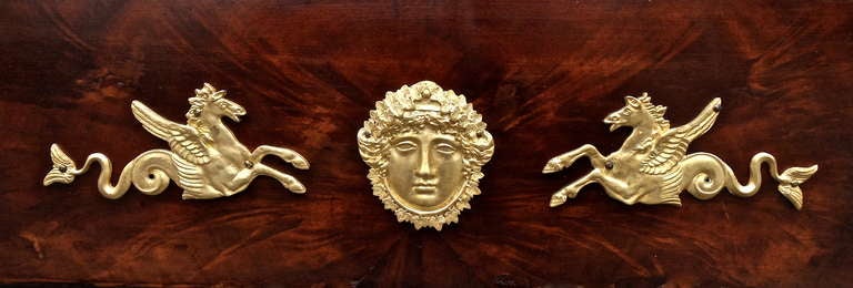 First Empire Period French Empire Ormolu Mounted Tric-Trac or Backgammon Table