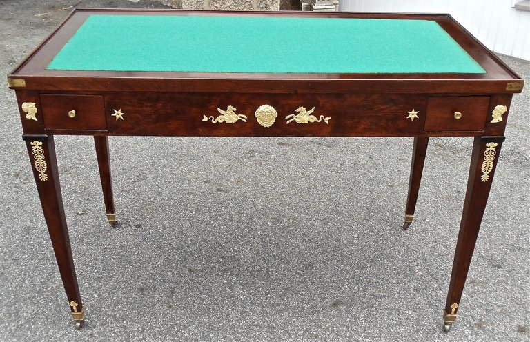 Period French Empire Ormolu Mounted Tric-Trac or Backgammon Table 2