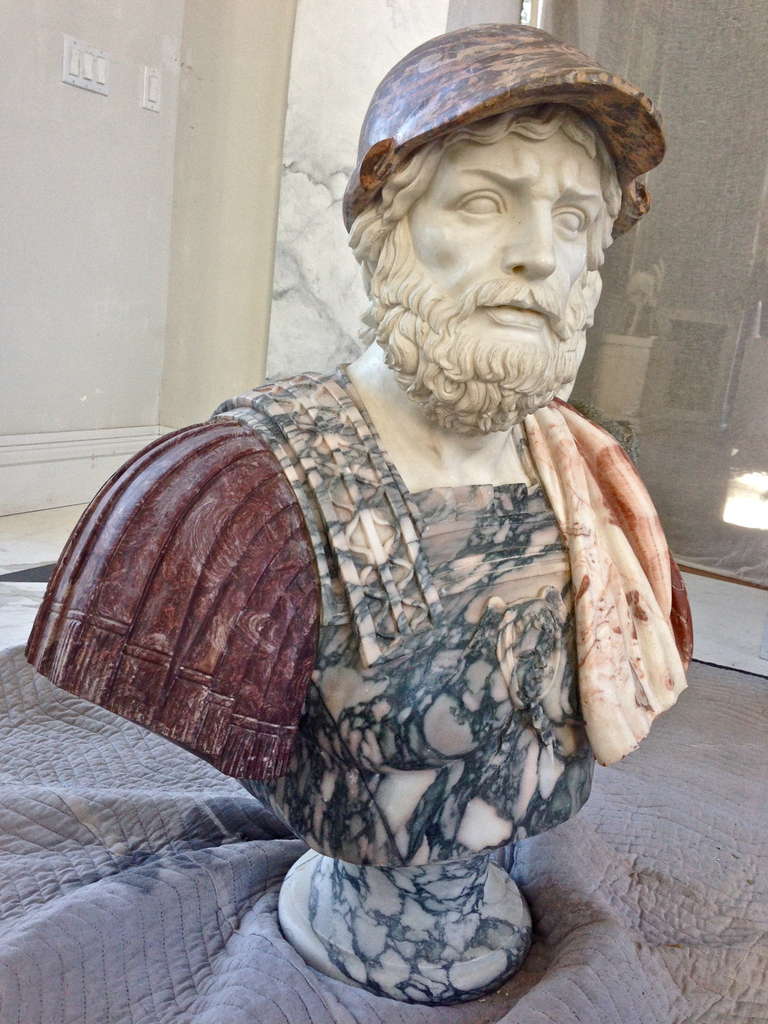 Classical Roman Large Marble Bust of Marcus Aurelius