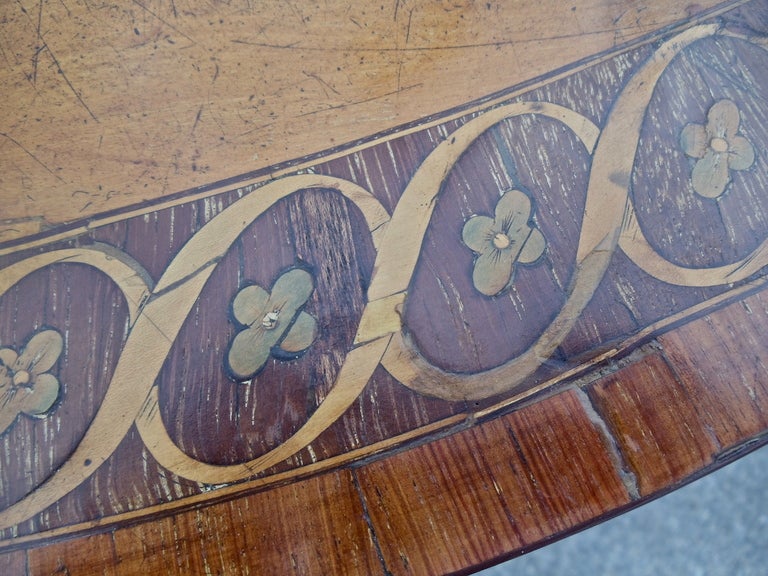 18th Century Irish Satinwood Marquetry Pier Table by Master William Moore 1