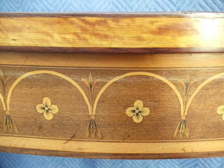 Hepplewhite 18th Century Irish Satinwood Marquetry Pier Table by Master William Moore