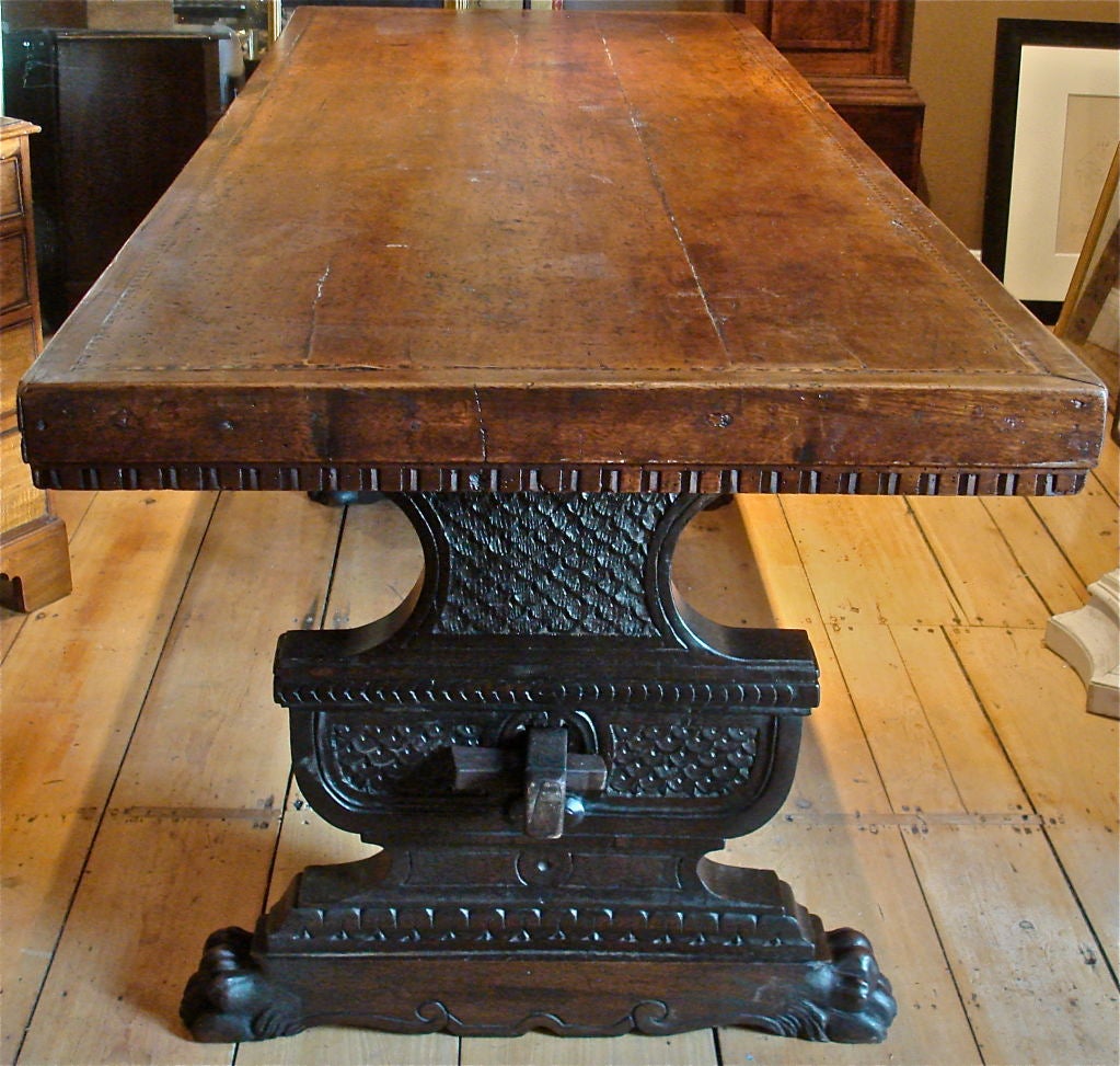 Joinery Early Renaissance Walnut Refectory Table